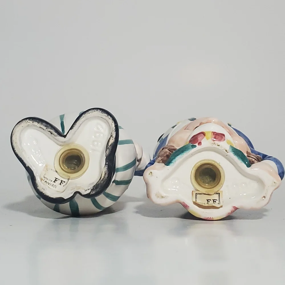 FITZ & FLOYD Tweedle Dee & Tweedle Dum Salt & Pepper Shakers from Wonderland '92